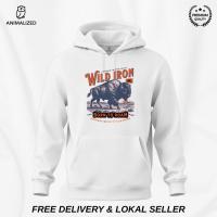 ราคา เสื้อกันหนาว Animalized Hoodie Bison Wild Iron Born To Roam (50060491238)