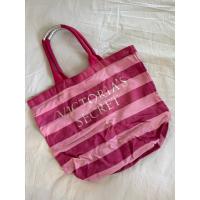 ราคา กระเป๋าผ้าลางทางสีชมพูแดง (29023763265)