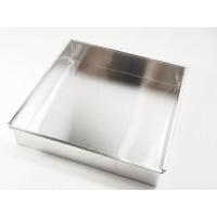 ราคา ตราม้าแดง !!! ถาดอบขนมขอบตรง ขนาด 8x8x1.5 นิ้ว อลูมิเนียม ตราม้า (24408913479)