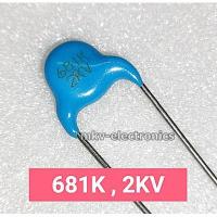 ราคา (10ตัว) 681K , 681 , 680PF 2KV 2000V Ceramic Capacitor Murata (รหัสสินค้า M00588) (9153640977)