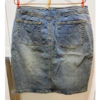 ราคา กระโปรงยีนส์ สแปนเดกซ์ old navy มือสอง เอวต่ำ 30.5 นิ้ว ยาว 20 นิ้ว ผ่าหน้า Y2K (16893316278)
