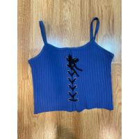 ราคา เสื้อครอปสายเดี่ยวไหมพรมแซ่บแต่งผูกเชือกร้อยด้านหน้า อก 32 ความยาว 13 (29750212406)