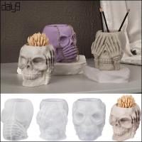 ราคา Dal 3 รูปแบบ Skull กระถางดอกไม้แม่พิมพ์ศิลปะซิลิโคนหัตถกรรมแม่พิมพ์ Diy Handmade ผู้ถือปากกา (42281893458)