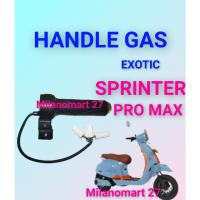 ราคา Exotic sprinter PRO MAX รถจักรยานยนต์ไฟฟ้ามือจับแก๊สคันเร่ง Exotic sprinter promax ไฟฟ้าจักรยานแก๊ส (45708777947)