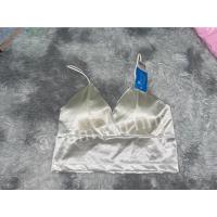 ราคา พร้อมส่ง ราคาถูก (มือ1) - บรามีฟองน้ำ เกาะอกสายเดี่ยวผ้าซาตินสีขาว ชุดเที่ยว (19855640671)