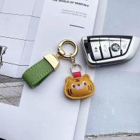 ราคา [Keychain ~] Tiger Short Keychain Belt Cute Sheepskin Girl Exquisite Cars and Bags Pendant Summer Fresh 98nY (54512770702)