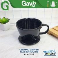 ราคา Kalita Flat Ceramic Dripper Coffee Filter ขนาด 02 Black Coffee Drip Ceramic Manual Brew 1-4 ถ้วย (27492015659)