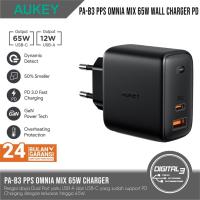ราคา Aukey Charger PA-B3 Omnia Mix PPS 65W Dual Port USB-A & Type C PD QC (27191957541)