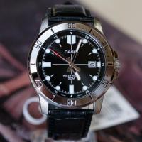 ราคา นาฬิกา Casio รุ่น MTP-VD01L-1E ข้อมือผู้ชายสายหนังสีดำ หน้าปัดดำ- ของแท้ 100% รับประกันสินค้า 1 ปี (1271968871)