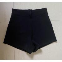 ราคา กางเกงขาสั้นเอววี สีดำ ผ้าฮานาโกะ (12336655582)