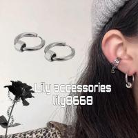 ราคา ต่างหูห่วงพร้อมต่างหูไทเทเนียมทรงกลมหกเหลี่ยม Charm พร้อมการผสมผสานหกเหลี่ยม สแตนเลส สีดํา ไม่สารก่อภูมิแพ้สําหรับผู้ชายและผู้หญิง (48910696060)