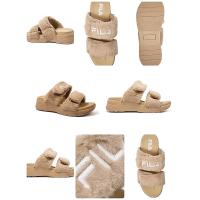 ราคา FILA Furry Brown รองเท้าแตะผู้หญิง #35 (49709124717)