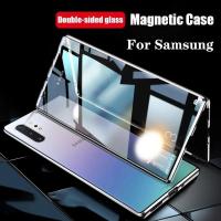 ราคา Magnetic Double Glass Case Samsung Galaxy Note 10 Plus Note10Plus Full Cover Casing HP (40871490313)