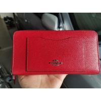 ราคา coach​ซิปรอบสีแดงแท้100% (9715158380)