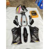ราคา แฟริ่ง Kawasaki ชุดสีเคอาKR-150 ท้ายแบนสีดำลายหินแตก 11ชิ้นรวมถังรวมชิว งานสี2Kแห้งช้า แลคเกอร์อย่างดี ในถังไม่มีสนิม (41931532288)