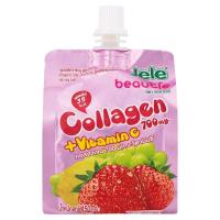 ราคา เจเล่บิวตี้เยลลี่คาราจีแนนผสมคอลลาเจนรสผลไม้รวม 140กรัม JeleBeautieCollagenFruit 140g [หมายเลขบาร์โค้ด 8850157100519] (52862706716)