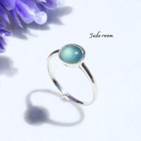 ราคา แหวนหยกพม่าแท้บลูเนื้อแก้วขึ้นเรือนทองคำแท้ 18 k size 54 mm (54762267105)