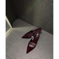 ราคา STOCKพร้อมส่ง35-38 MANGOของเเท้ Shopนอก High 3”รองเท้าส้นสูงรัดส้นหัวเเหลม (22583367003)