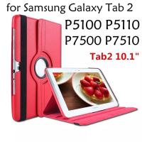 ราคา เคสหนัง Samsung Galaxy Tab 2 10.1 P5100 / P5110 หมุนได้ 360 องศา ตั้งได้ 10.1 (23107386830)