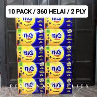 ราคา (10 PACK PACK PACK) NICE FACIAL TISSUE 360 SHEETS 180 แผ่น 2 Ply NICE FACIAL TISSUE 360 บรรจุภัณฑ์ใหม่ (55801308386)