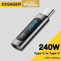 ราคา อะแดปเตอร์จ่ายไฟ Essager Type C To Type C 240W รองรับสายส่งข้อมูลสําหรับแล็ปท็อปและโทรศัพท์ (51952583385)