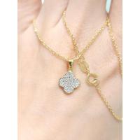 ราคา จี้โคฟเวอร์ จี้เพชรแท้ ทองแท้9k เพชร0.12Ct (40573377853)