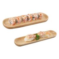 ราคา ถาดไม้วางซูชิ วางขนม จานไม้ซูชิ ถาดไม้ญี่ปุ่นพร้อมส่ง (25035214831)