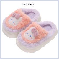 ราคา TIOMNVTH รองเท้าแตะขนยาวสําหรับเด็กผู้หญิงรองเท้าแตะผ้าฝ้ายสําหรับเด็กกระต่าย/หมี, รองเท้าแตะฤดูหนาวลายการ์ตูนตุ๊กตา (45362932679)