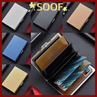 ราคา SOOF ซองบัตรตัวตนแบบลิม ป้องกัน RFID สำหรับธุรกิจและเดินทาง มีช่องใส่บัตร 6/10 สล็อตbuat Stainless (41730136282)