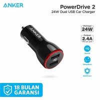 ราคา Anker PowerDrive 2 Car Charger 24W Dual Port USB 12W - A2310 (42252727349)