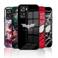 ราคา เคสกระจก OPPO A57 4G / A57 5G / A77s เคสกระจกนิรภัย ฝาหลังแบบแข็ง ขอบซิลิคอนอ่อน (29359619836)