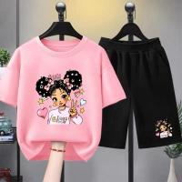 ราคา เสื้อยืดคอกลมแขนสั้นสำหรับเด็ก มีให้เลือกหลายสี ทั้งเสื้อยืดคอกลมแขนสั้นสีสันสดใส และกางเกงขา #006 (42731262849)