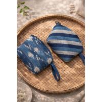 ราคา กระเป๋าตังค์ผ้าครามIndigo Everyday Pouch (40528606467)