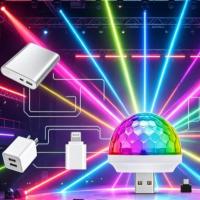 ราคา ปลั๊กตรงโทรศัพท์ Mini Magic ไฟดิสโก้หลายโหมด LED โคมไฟสําหรับปาร์ตี้ KTV Gathering (49310182388)
