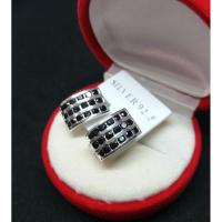 ราคา ต่างหูนิลแท้ต่างหู เงินแท้925 ชุบทองคำขาวแท้ (3039639421)
