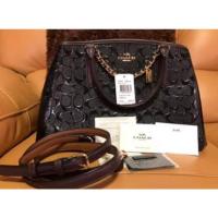 ราคา Coach F55451 ถังใหญ่ สี Black - Oxblood (9296605208)