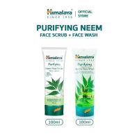 ราคา Himalaya Neem Acne Control Bundle | Purifying Neem Face Wash 100ml + Purifying Neem Face Scrub 100ml| For Oily & Acne-Pr (44662738572)