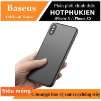ราคา เคส 0.3 มม. แบบบางพิเศษสําหรับ iPhone X / XS / Xs Max Baseus Wing Case พร้อมขอบป้องกันกล้อง (41213514272)
