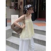 ราคา เสื้อสายเดี่ยวตัวยาวแต่งลูกไม้ ขอบล่าง เสื้อสายเดี่ยว (ไหล่ปรับได้) ตัวยาวแต่งลูกไม้ขอบเสื้อน่ารักมาก KHUN (K023) (40625115268)