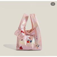 ราคา สินค้า มาใหม่ กระเป๋าคิตตี้ ทรง shopping สีชมพู เมทัลลิค กริตเตอร์ (51961153693)