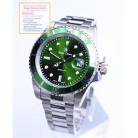 ราคา Royal Crown (รุ่น Submariner ของแท้ 100%) นาฬิกาผู้ชาย สุภาพบุรุษ ขนาดหน้าปัดรวมเม็ดมะยม 44 mm. สายสแตนเลส ของแท้ 100% (3560679718)