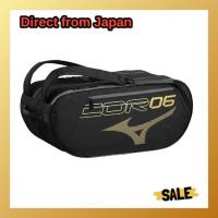 ราคา MIZUNO Racquet Sports Tennis / Soft Tennis Racket Case 6pcs COR06 Unisex Black x Gold 63JDD001 Direct From Japan (52861428803)