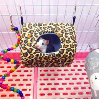 ราคา 2026 ใหม่หนูแฮมสเตอร์ House Warm Soft Beds และ Houses Rodent กรงพิมพ์ Hammock สําหรับหนูผ้าใบ Guinea Pig แขวนกรงขนาดเล็ก (46058790384)