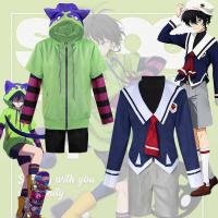 ราคา LY Anime Sk8 Cosplay Costume Chinen Miya School Uniform Sets Cat Green Hooded Zipper Jacket Short P (42755364290)