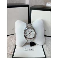 ราคา NEW GUCCI GG2570 White Dial Diamond Stainless Steel Watch 37 mm( (24527326260)