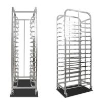 ราคา รถเข็นสแตนเลส 15ชั้น Stainless steel trolley layer สำหรับวางถาดอบขนมหรือถาดพักขนม (24362506257)