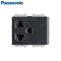 ราคา WEGN1191B INITIO PANASONIC เต้ารับเดี่ยว เสียบขากลมแบน มีกราวด์ (Grounding Universal Receptacle) 16A 250V∼ (42479570906)