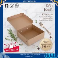 ราคา R3A กล่องกระดาษคราฟท์ธรรมดา 10.5 x 14 x 7ซม | กล่องเค้ก | กล่องฉลอง (51660692402)