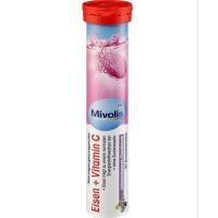 ราคา ของแท้/พร้อมส่ง Mivolis Iron+Vitamin C ธาตุเหล็ก + วิตามินซี เม็ดฟู่ละลายน้ำ 20 เม็ด (42115113500)
