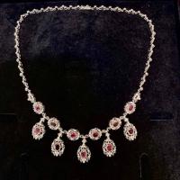 ราคา สร้อยคอทับทิมสยาม เผาเก่า ทอง 14K (58008805768)